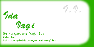 ida vagi business card